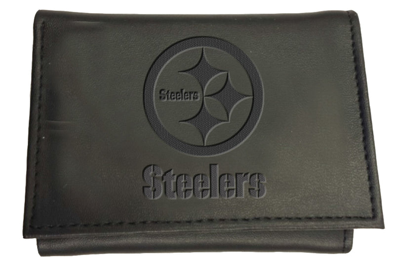 Pittsburgh Steelers, Tri-Fold Wallet, Black
