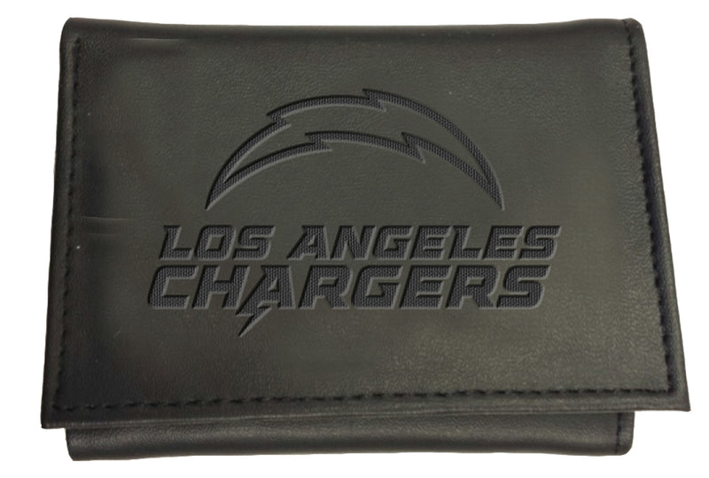 Los Angeles Chargers, Tri-Fold Wallet, Black