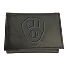 Milwaukee Brewers Tri-Fold Wallet Black