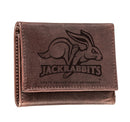 South Dakota State University, Tri-Fold Wallet, Brown, CH, 100% Genuine Leather