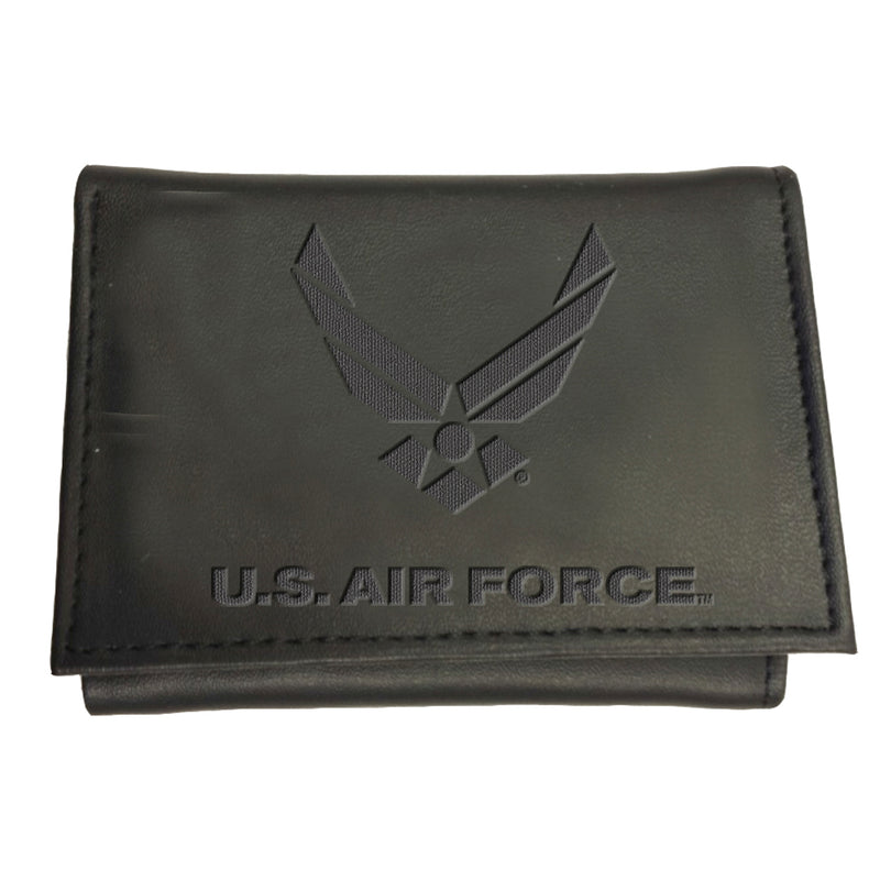 US Air Force Black Tri-Fold Wallet