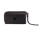 Wristlet Wallet, Black, Atlanta Falcons