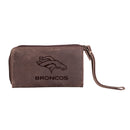 Wristlet Wallet, Brown, Denver Broncos