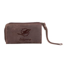 Wristlet Wallet, Brown, Miami Dolphins