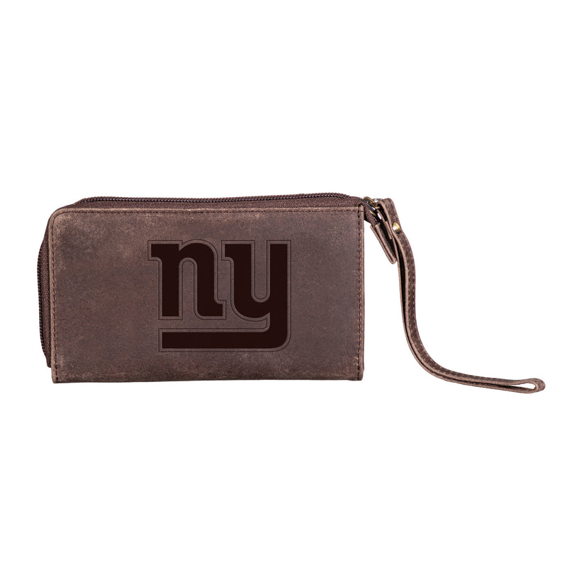 Wristlet Wallet, Brown, New York Giants