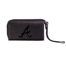 Atlanta Braves Wristlet Wallet Black