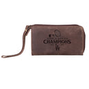 Los Angeles Dodgers Wristlet Wallet, Brown, SC24 Champions