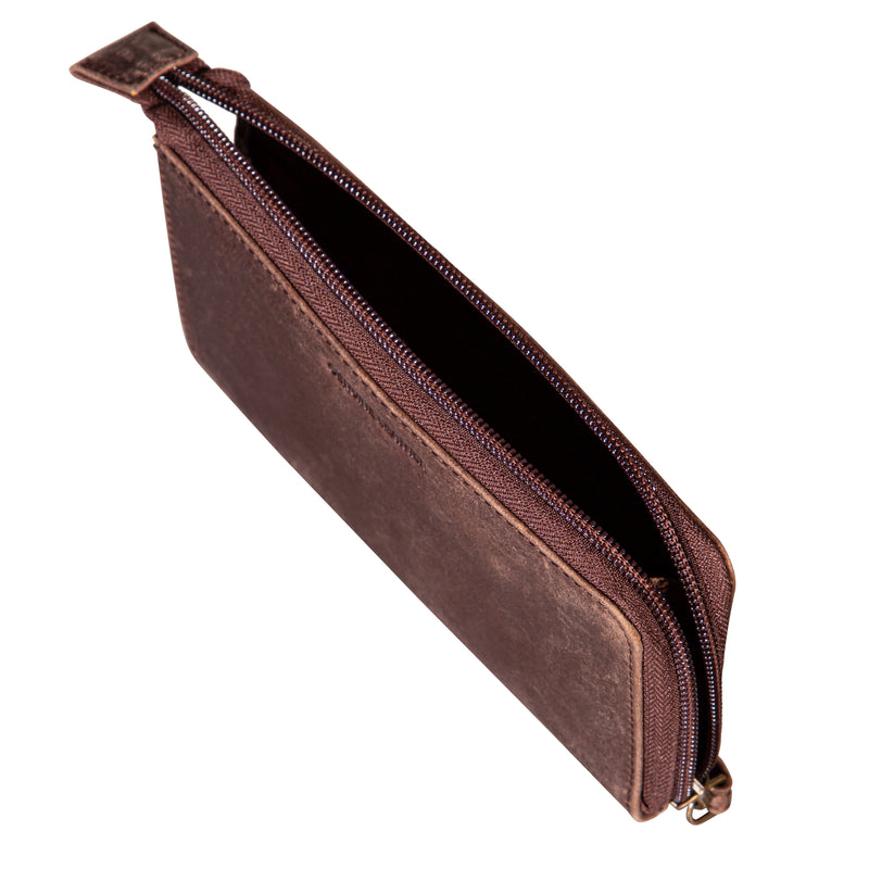 Milwaukee Brewers Wristlet Wallet Brown