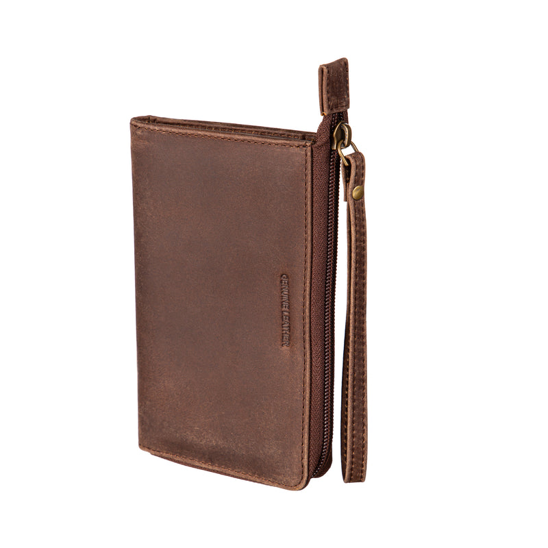 Milwaukee Brewers Wristlet Wallet Brown