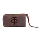 Minnesota Twins Wristlet Wallet Brown