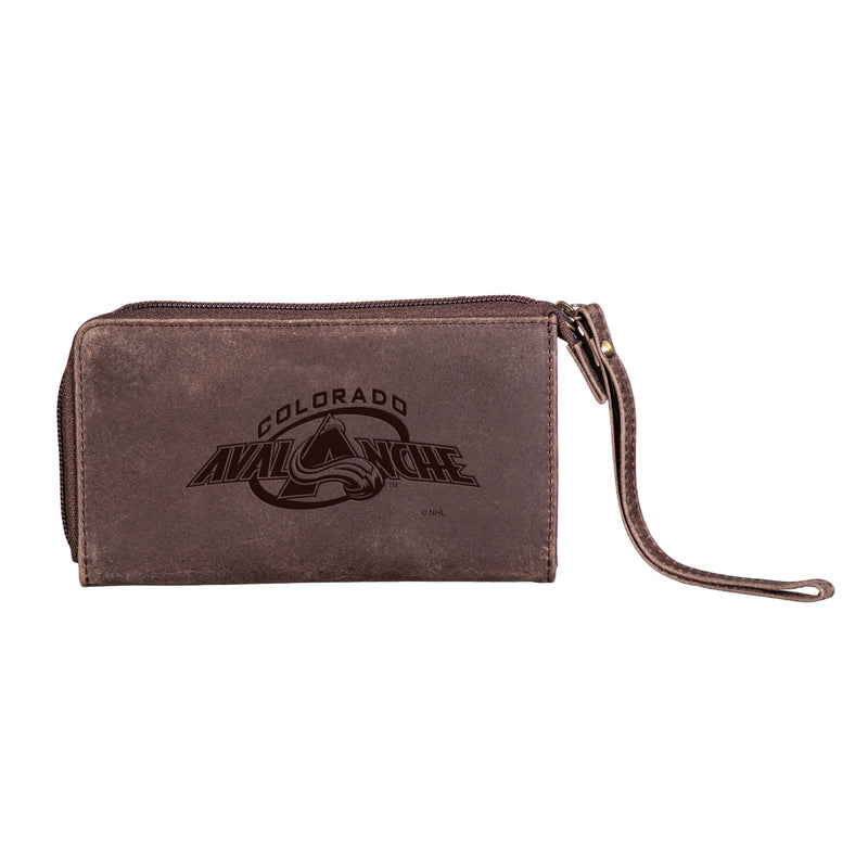 Wristlet Wallet, Brown, Colorado Avalanche