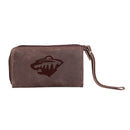 Wristlet Wallet, Brown, Minnesota Wild