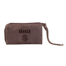 Wristlet Wallet, Brown, Seattle Kraken