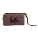 Wristlet Wallet, Brown, Utah Hockey Club