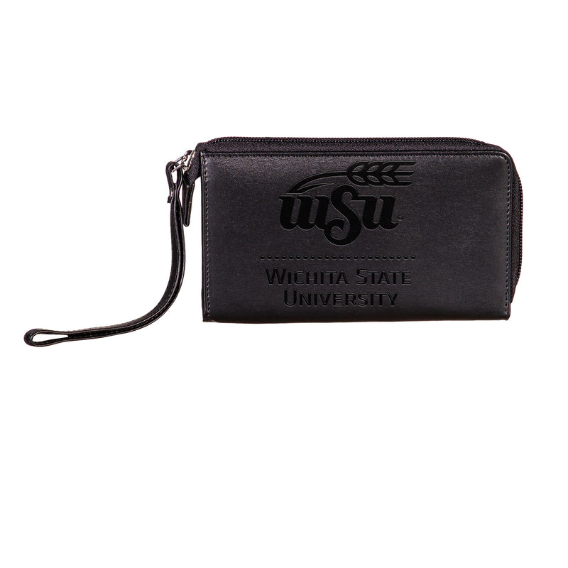 Wristlet Wallet, Black, Wichita State University