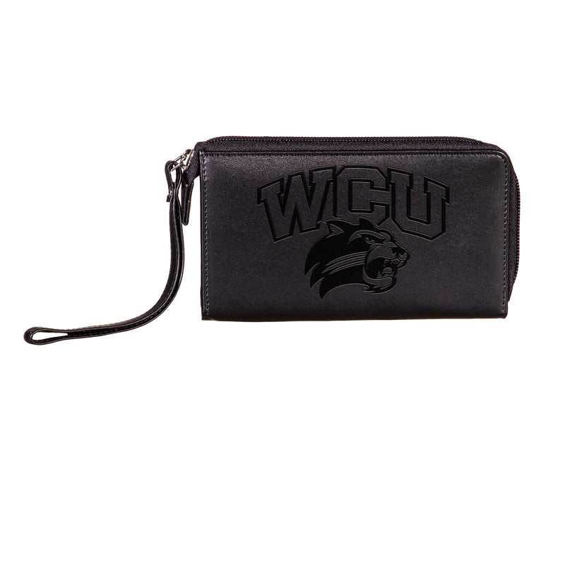 Wristlet Wallet, Black, Western Carolina University