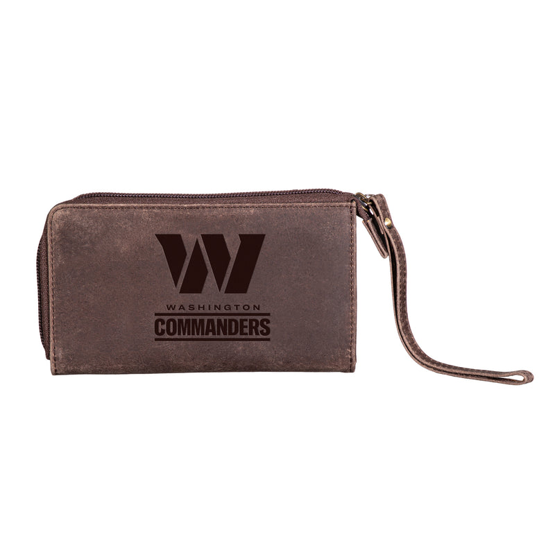Wristlet Wallet, Brown, Washington Commanders