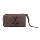Wristlet Wallet, Brown, University of Virginia