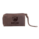 Wristlet Wallet, Brown, Baylor University