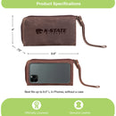 Wristlet Wallet, Brown, Kansas State University