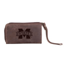 Mississippi State University Wristlet Wallet, Brown