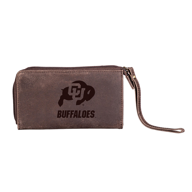 Wristlet Wallet, Brown, University of Colorado