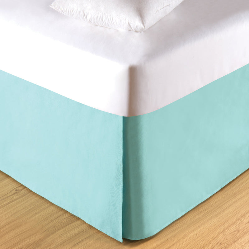 Aqua Queen Bed Skirt