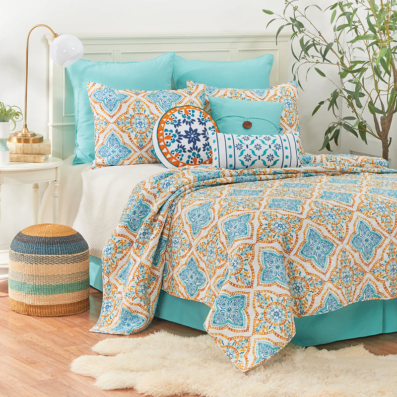 Terrace Medallion F/Q Quilt Set