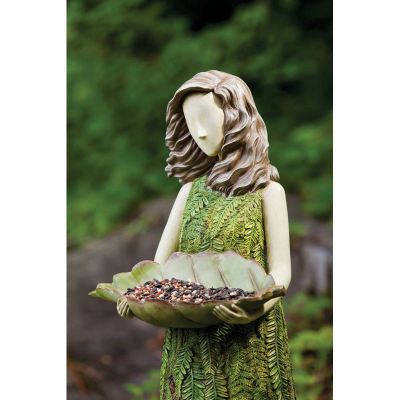 Sherwood "Fern" Statuary with birdfeeder,842730