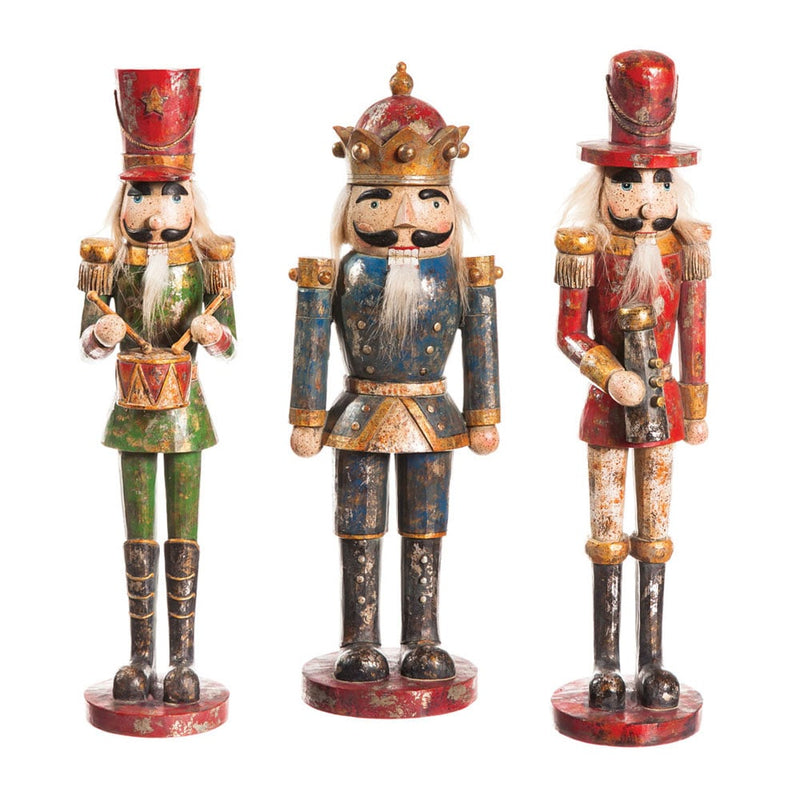 Evergreen Statuary,Regal Nutcracker, 3 asst,4.33x17.25x4.33 Inches