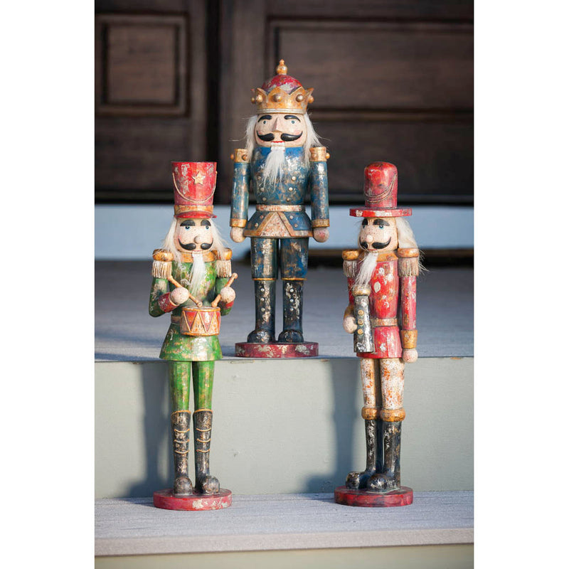 Evergreen Statuary,Regal Nutcracker, 3 asst,4.33x17.25x4.33 Inches