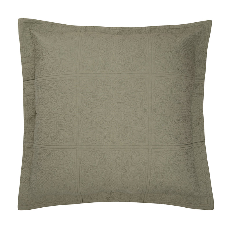 Sage Matelasse Euro Sham