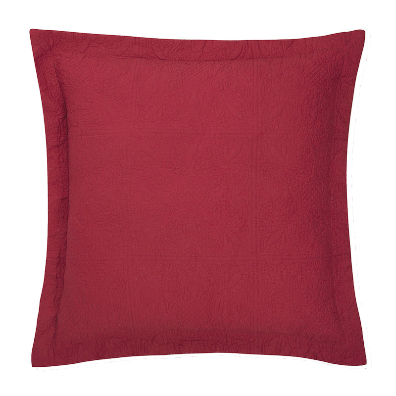 Brick Matelasse Euro Sham