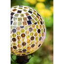 10" Mosaic Glass Gazing Ball, Honeycomb,84g3327