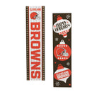 Cleveland Browns Christmas Double Sided Large Leaner, 46"
