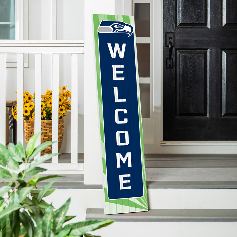 Seattle Seahawks Summer Seasonal Single Sided Large Leaner, 46"