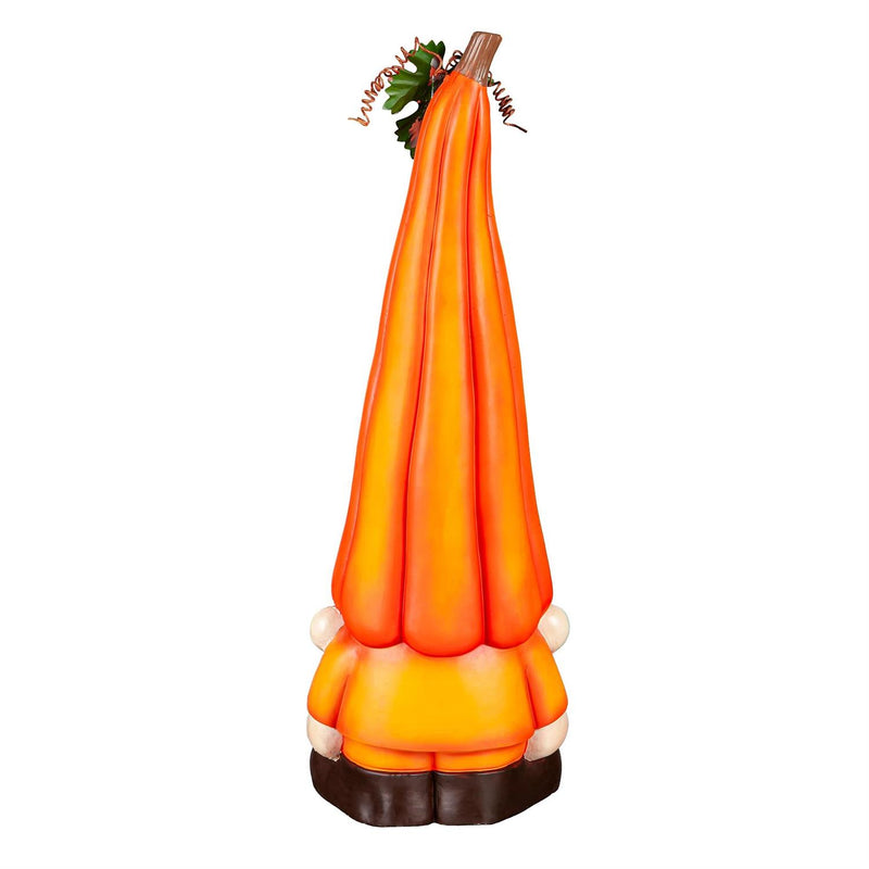 24"H Pumpkin Gnome Garden Statuary