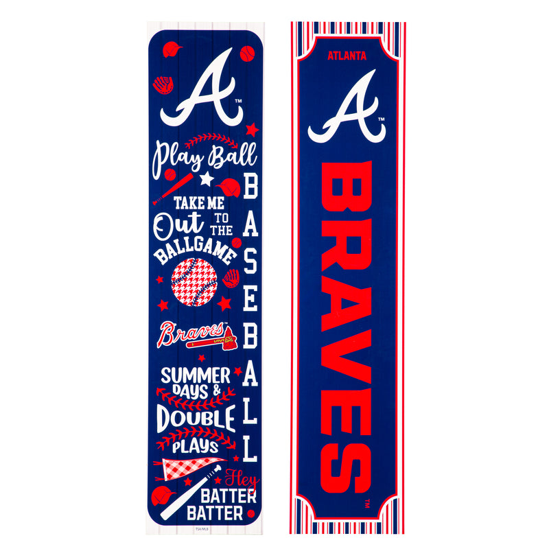 Atlanta Braves, Spring Seasonal Leaner, 46" Double Sided
