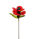 Pollinator Garden Stake, Glass Insect Plant Pick, Asst of 6
