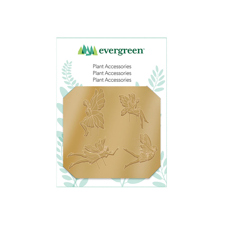 Metal Plant Accessory Sheet, Garden Fairies, 4 PCS
