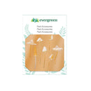 Metal Plant Accessory Sheet, Mushroom Variety, 7 PCS