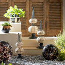 Cheetah LED Art Glass Gazing Ball, 8"