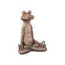 Yoga Frog Resin Statuary, 13"H