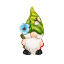 Terracotta Gnome With Leaf Head Statue, 10"H
