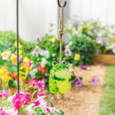 Pollinator Garden Bell, Art Glass, Frog