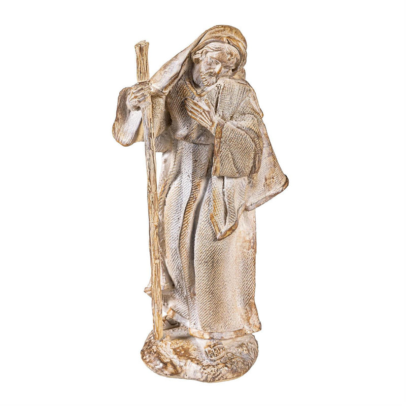 Nativity Garden Statue, Resin Statue, Gilded Nativity, 9"H, Set of 10