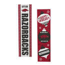 46" Double Sided Leaner, University of Arkansas, Christmas