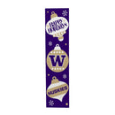 Universitiy of Washington 46" Double Sided Leaner, Christmas
