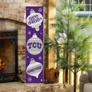 46" Double Sided Leaner, Texas Christian University, Christmas