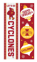 46" Double Sided Leaner, Iowa State University, Christmas